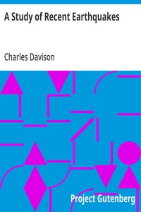 Cover of A Study of Recent Earthquakes — Edition Insights