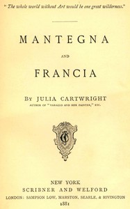 Cover of Mantegna and Francia — Context a...