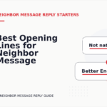 Best Opening Lines for Neighbor Message Replys