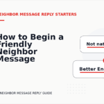 How to Begin a Friendly Neighbor Message Reply
