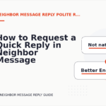 How to Request a Quick Reply in Neighbor Message Reply English