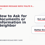 How to Ask for Documents or Information in Neighbor Message Reply English