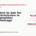 How to Ask for Permission in Neighbor Message Reply English