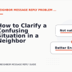 How to Clarify a Confusing Situation in a Neighbor Message Reply