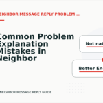 Common Problem Explanation Mistakes in Neighbor Message Reply English