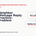 Neighbor Message Reply Practice: Problem and Solution Replies