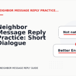 Neighbor Message Reply Practice: Short Dialogue Examples