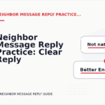 Neighbor Message Reply Practice: Clear Reply Patterns