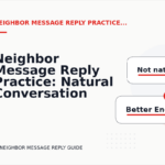 Neighbor Message Reply Practice: Natural Conversation Lines