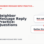 Neighbor Message Reply Practice: Questions and Answers