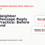 Neighbor Message Reply Practice: Before and After Corrections